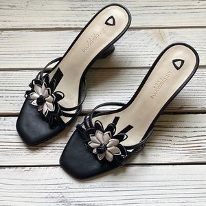 Liz Claiborne Flex Mishka Black and White Sandals